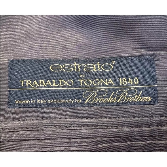 Brooks Brothers 1818 Regent Charcoal Estrato 2-Button 42R Blazer Jacket‎ (BR) - Picture 5 of 7